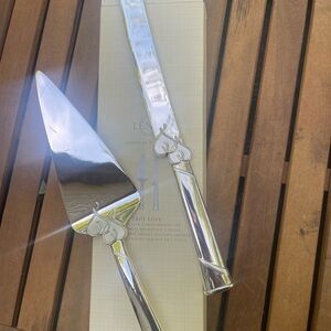 Lenox True Love Silver Dessert Set